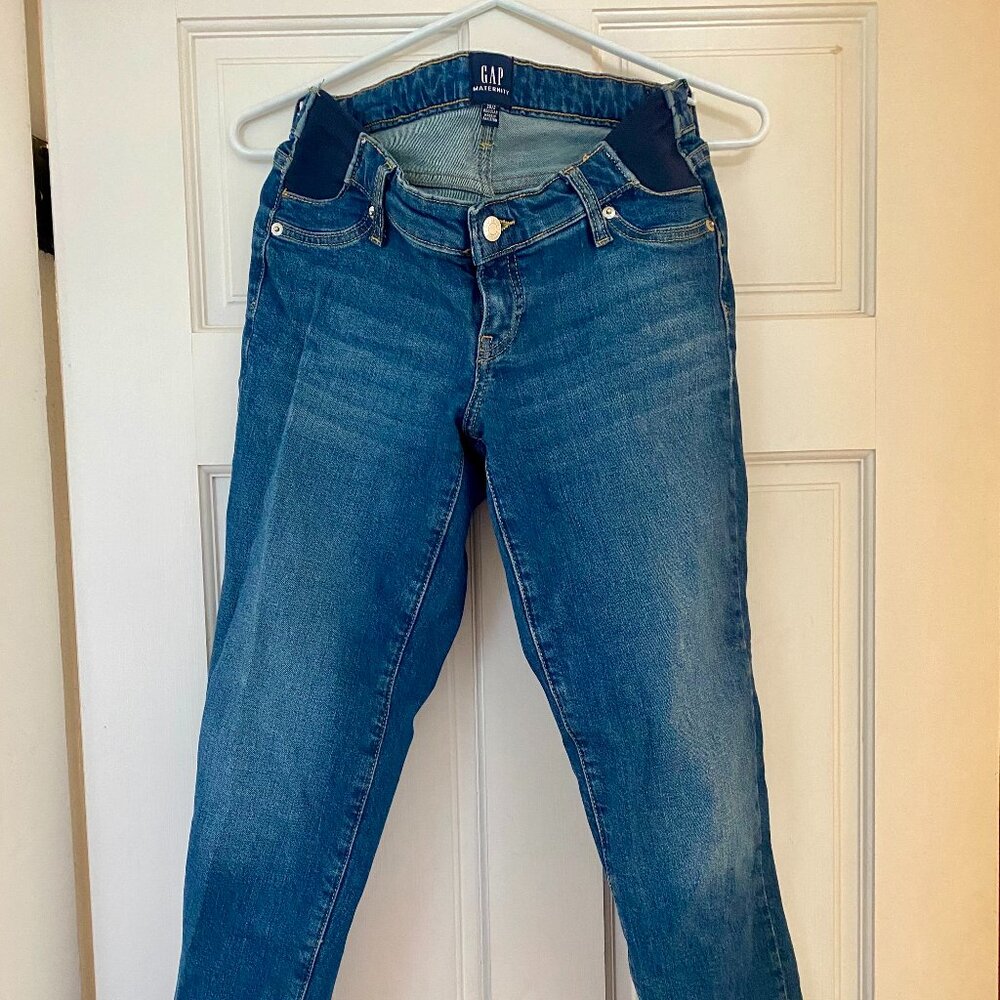 Gap Maternity Inset Panel Girlfriend Jeans